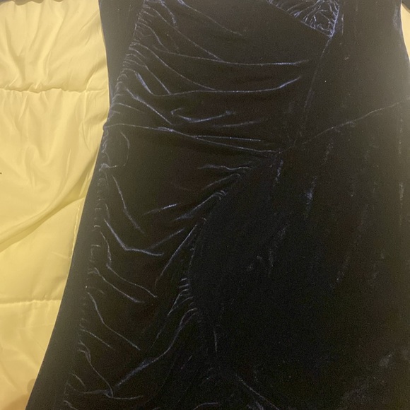 NWT Navy Bardot womens Xena cocktail dress Mini Velvet - Picture 7 of 7